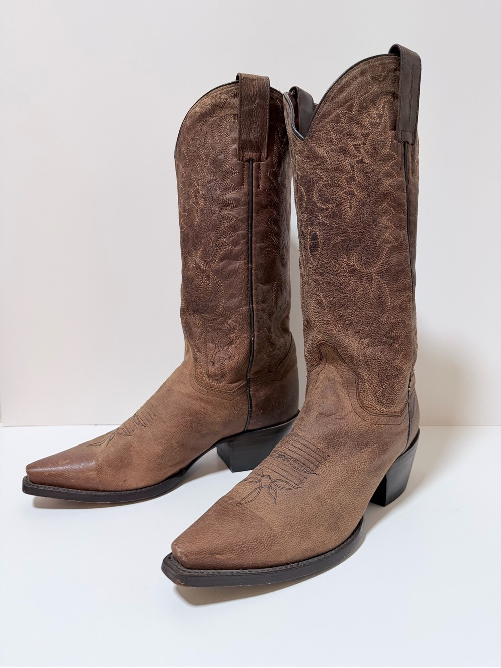 Dan Post Brown Leather Western Cowboy Boots 6.5